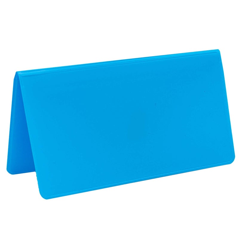 CAROUSELCHECKS Sky Blue Vinyl Checkbook Cover, Top Tear Personal Vinyl Checkbook Cover - Image 3